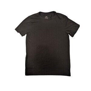 George Black Crew Neck Short Sleeve Basic Tee Shirt Top S